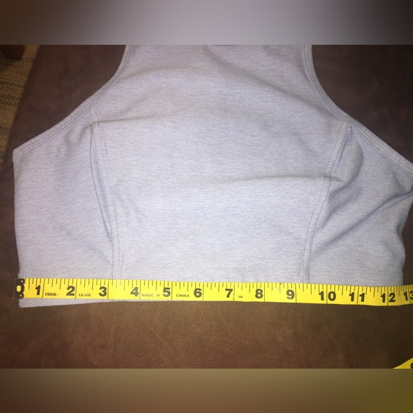 Outdoor Voices Athena High Neck Crop Top Sports Bra Lilac Medium. - Picture 9 of 13